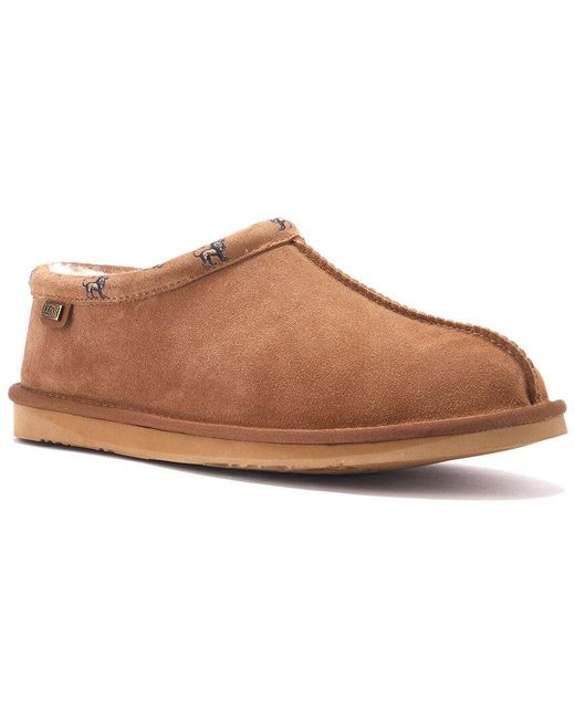 Australia Luxe Brown Outback Suede Slipper for men