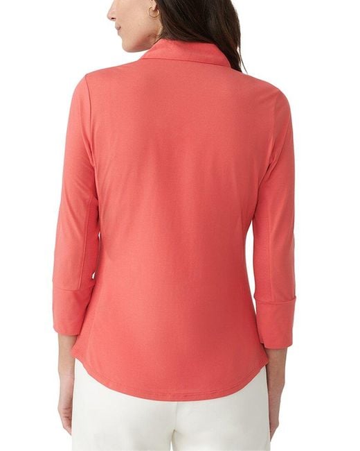 J.McLaughlin Red Brynn Knit Top