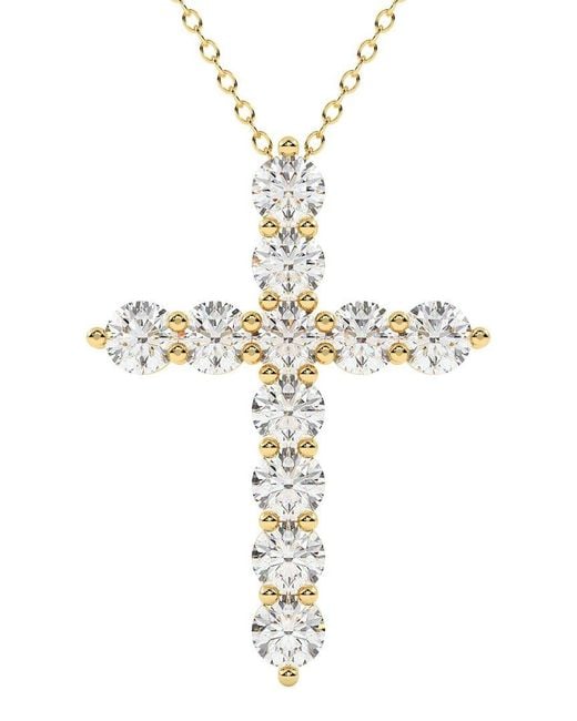 Lab Grown Diamonds Metallic 14K 6.00 Ct. Tw. Lab-Grown Diamond Necklace