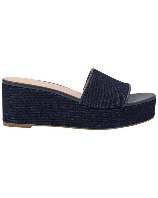 Jack Rogers Blue Bay Mid-Wedge Denim Sandal