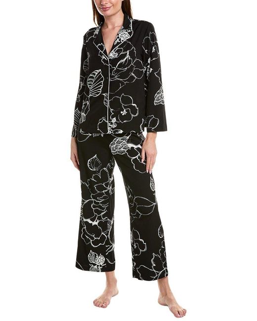 Natori Black 2pc Juliette Pajama Pant Set