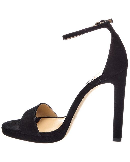 Jimmy Choo Black Misty 120 Suede Sandal
