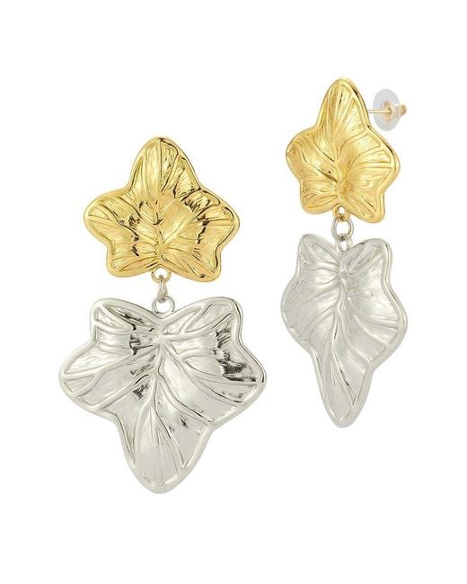 Sphera Milano Metallic Plated Stainless Steel Earrings