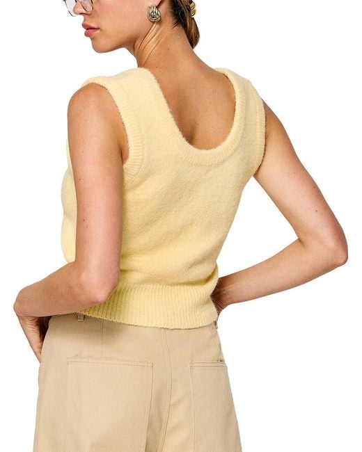 Line & Dot Natural Leonis Wool-Blend Sweater Vest