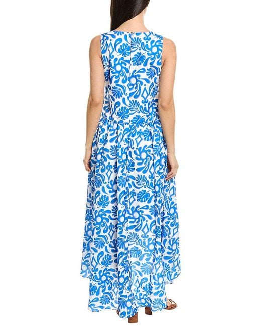 Sail To Sable Blue High-Low Maxi Dress