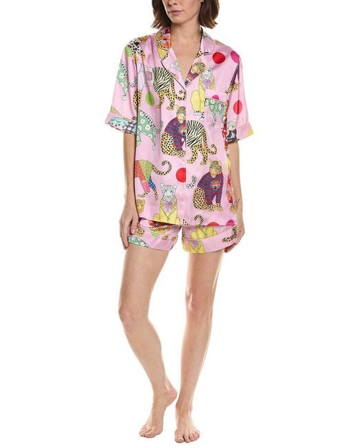 Karen Mabon Red 2Pc Print Pajama Set