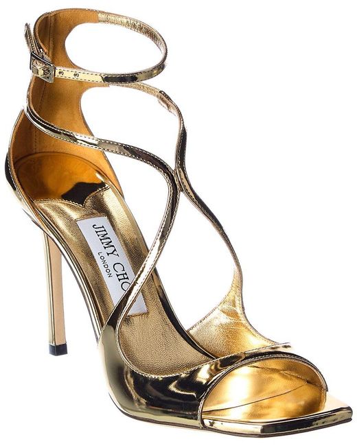 Jimmy Choo Metallic Azia 95 Leather Sandal