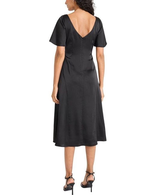Maggy London Black Midi Dress