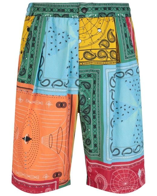 Marcelo Burlon Blue Short for men