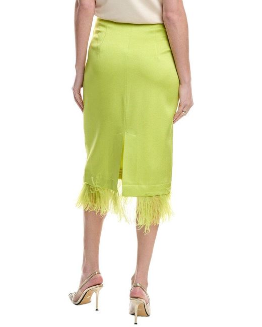 Marella Yellow Glassa Pencil Skirt
