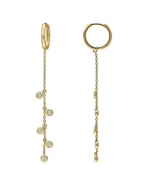 Created Forever White 14K 0.27 Ct. Tw. Lab-Grown Diamond Drop Clip-On Earrings