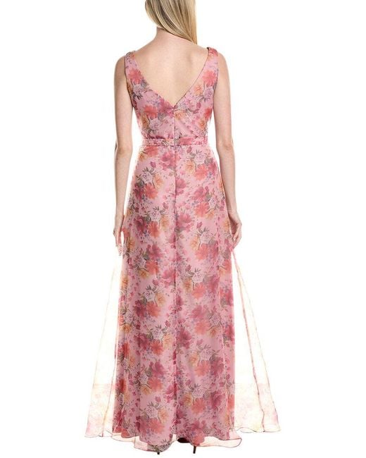 Rene Ruiz Pink Organza Gown