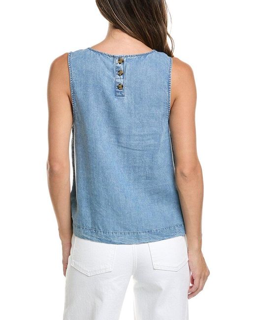 Splendid Blue Woven Shell Tank