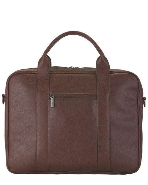 Bugatti Brown Palermo Executive Briefcase