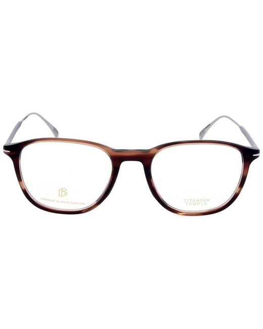 David Beckham White 51mm Optical Frames for men