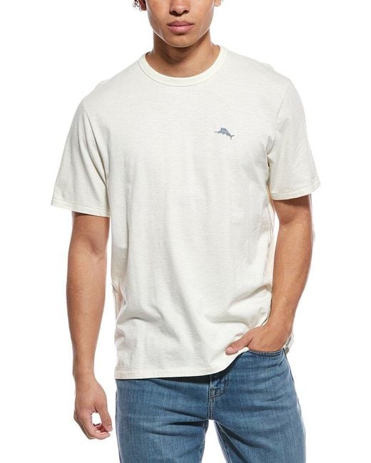 Tommy Bahama White Monstera Blues Lux T-Shirt for men