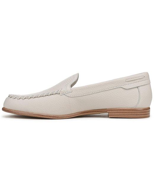 Franco Sarto White Maude Leather Loafer/Moccasin