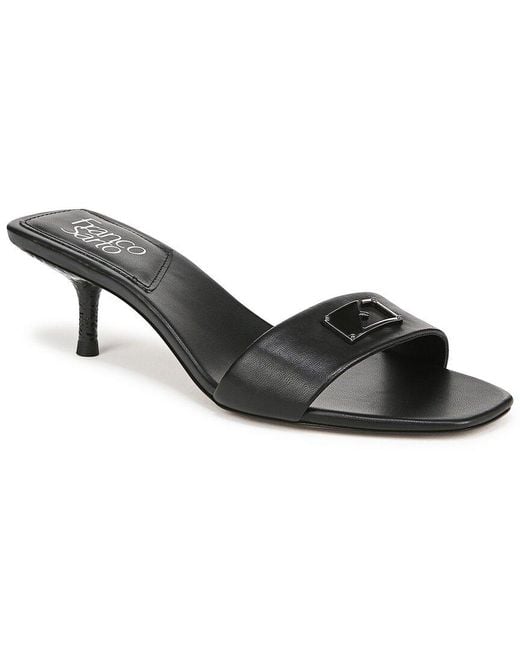 Franco Sarto Black Roey Leather Sandal
