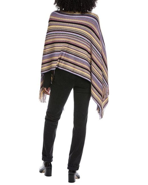 Missoni Multicolor Wool-Blend Poncho