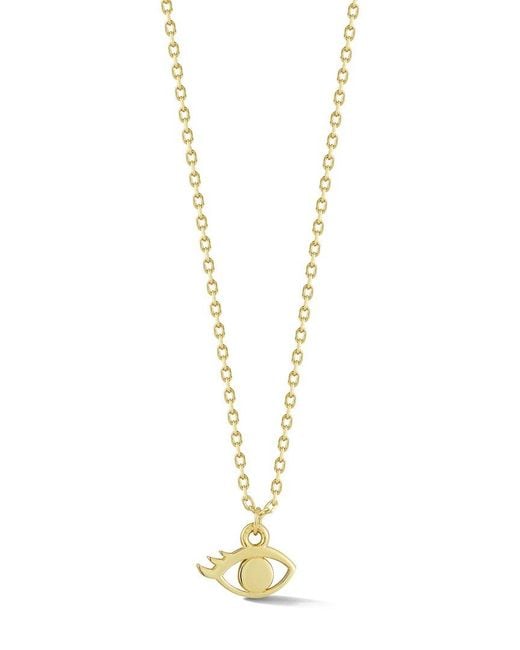 Ember Fine Jewelry Metallic 14k Teeny Tiny Eye Necklace