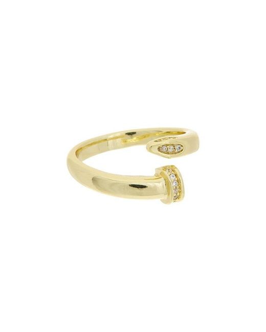 Juvell White 18K Plated Cz Ring