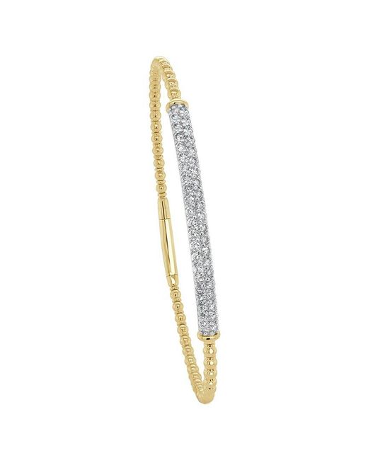 Sabrina Designs Metallic 14k 0.89 Ct. Tw. Diamond Stackable Bangle Bracelet