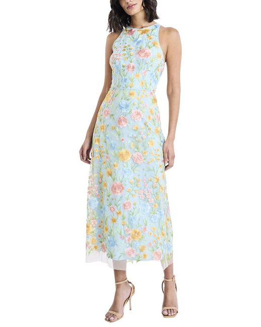 Maggy London Blue Midi Dress