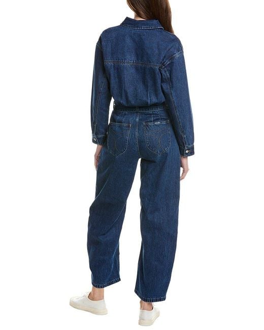Rolla's Blue Barrel Jumpsuit Deep Jean