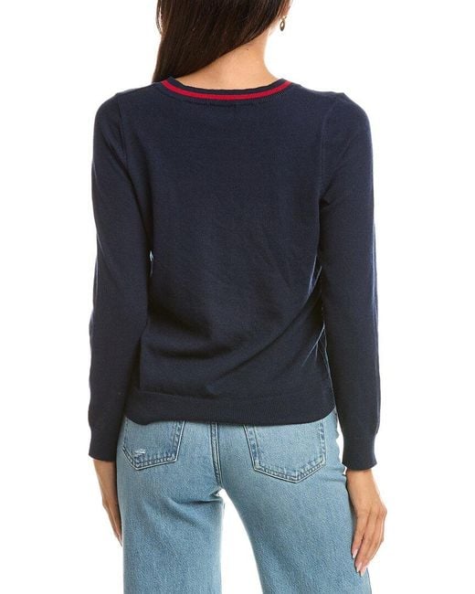 Fate Blue Wool-Blend Sweater