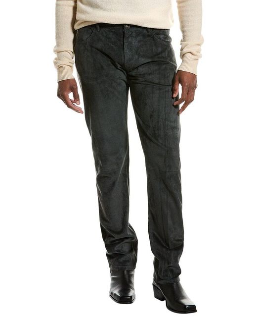 Tod's Black Suede Pant for men