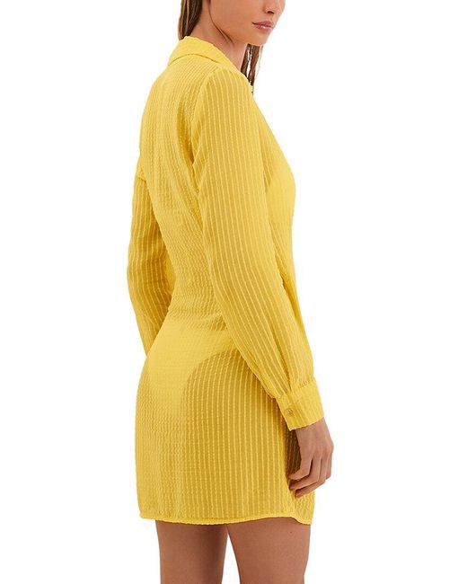 ViX Yellow Solid Lia Short Cover Up