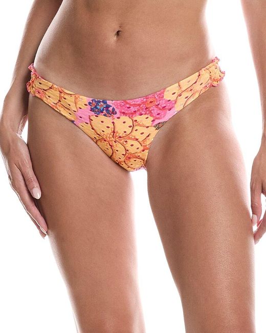 Farm Rio Red Flowers Garden Bikini Bottom
