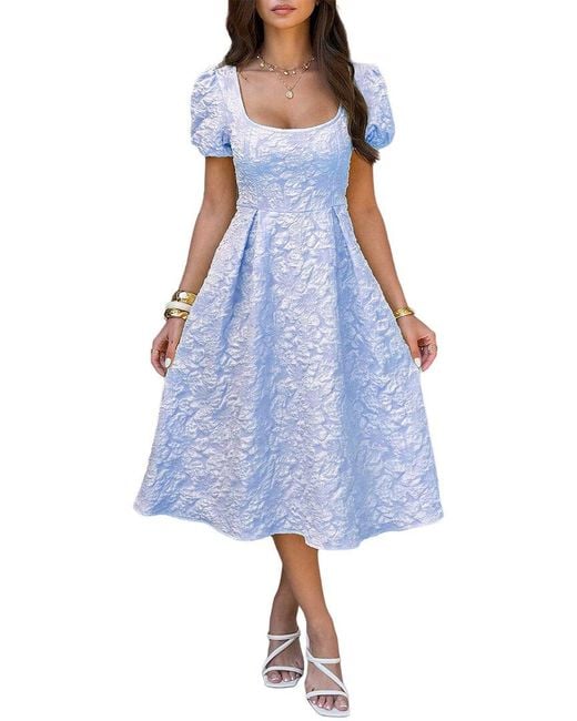 Luna Tuccini Blue Midi Dress