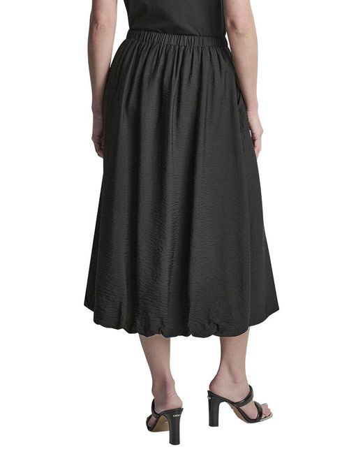 DKNY Black Pull-On Bubble Hem Cargo Pocket Skirt