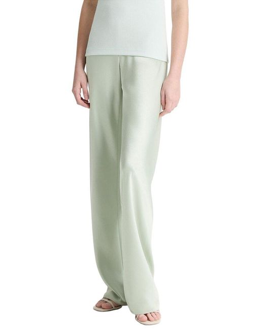 Vince Green High Waist Fluid Satin Bias Pant