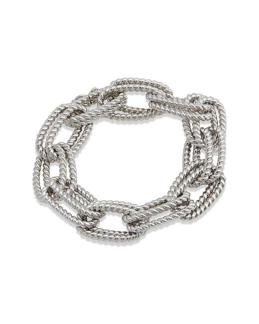 Savvy Cie Metallic Plated Link Bracelet