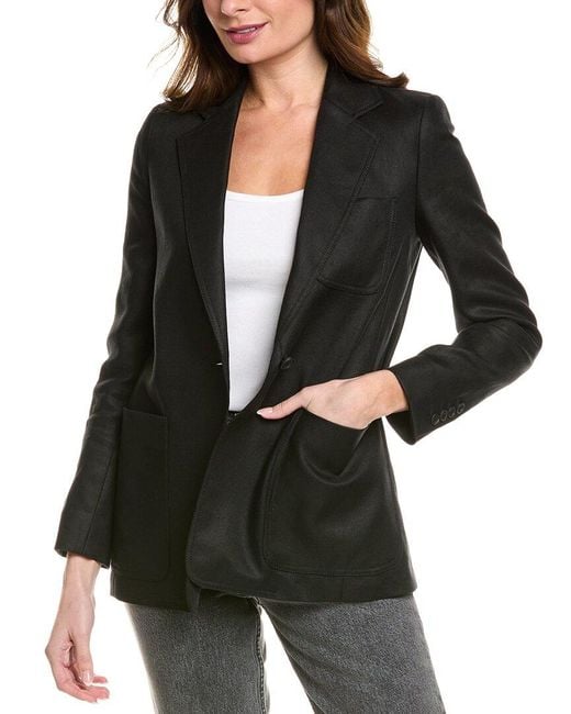 Max Mara Black Boemia Linen Blazer