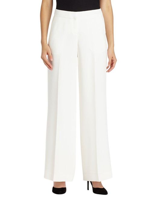 Lafayette 148 New York White Plus Kenmare Pant