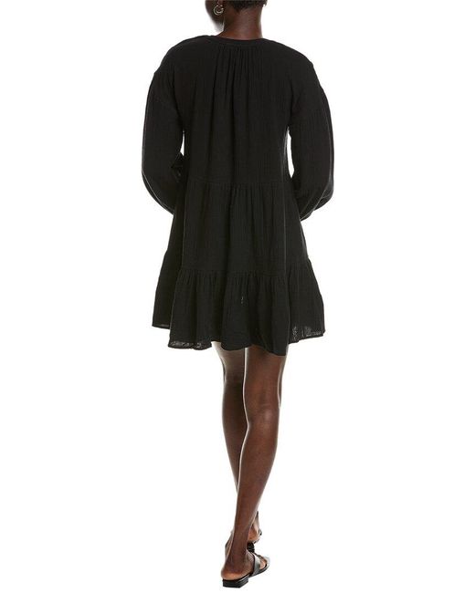 Chaser Brand Black Magnolia Mini Dress