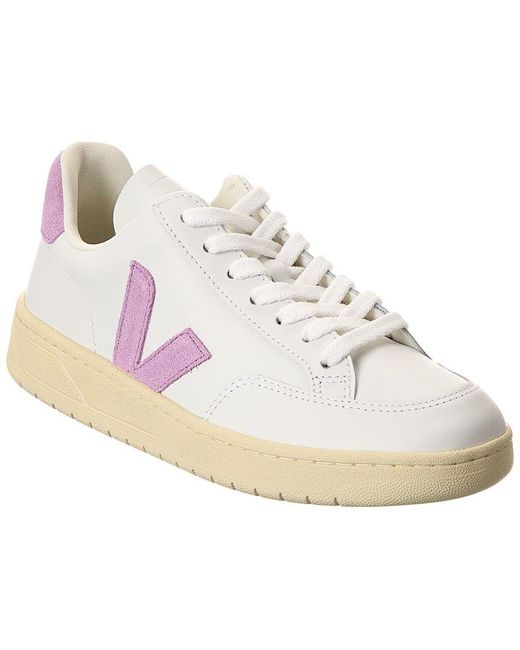 Veja White V-12 Leather Sneaker