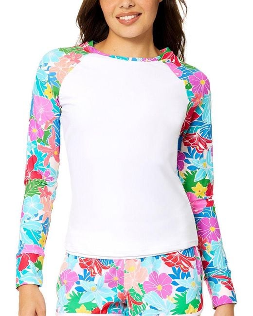 Raisins White Back Zip Rashguard