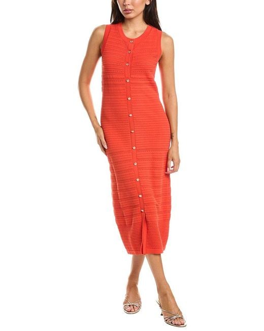 Tahari Red The Alessandra Dress
