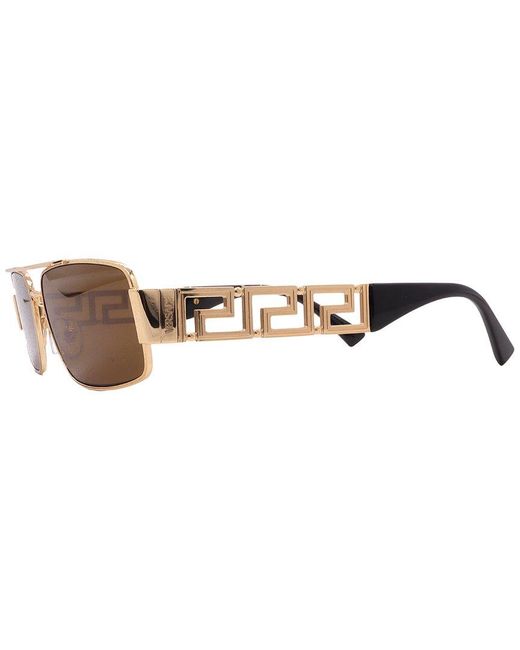 Versace Brown 60Mm Sunglasses for men