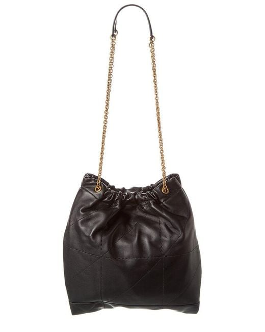 Saint Laurent Black Jamie 4.3 Pochon Leather Bucket Bag