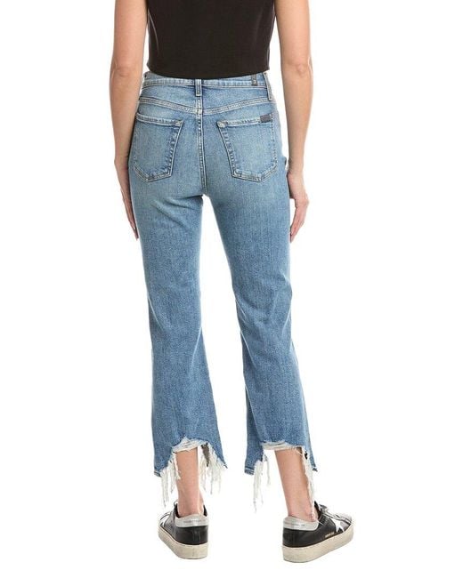 7 For All Mankind Blue Greta High-Rise Slim Kick Jean