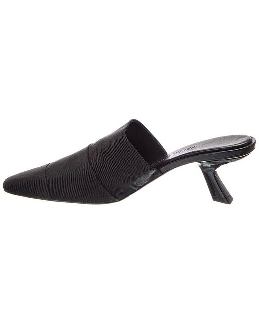 Ferragamo Black Algedi 55 Canvas Mule