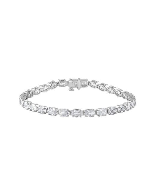 Lab Grown Diamonds White 14K 10.01 Ct. Tw. Lab Grown Diamond Bracelet