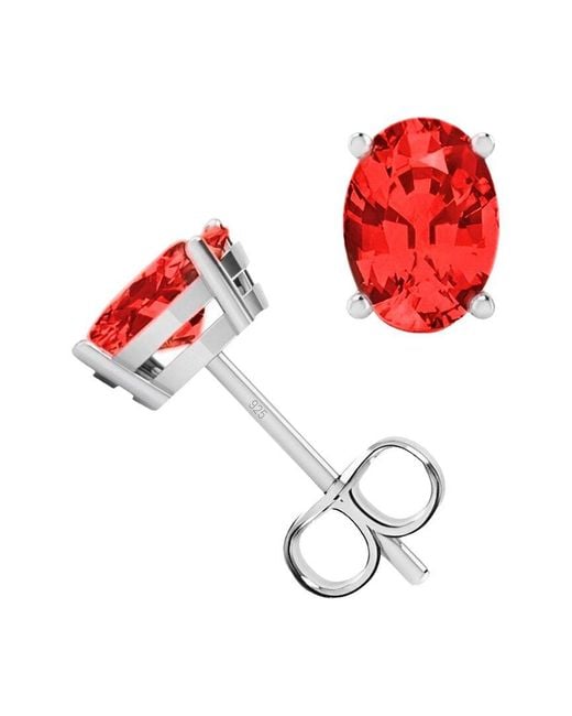 Donatello Gian Red Stud Earrings