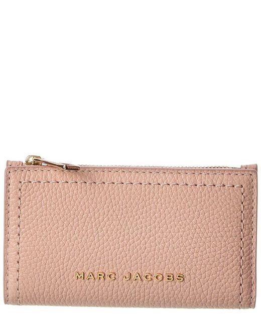 Marc Jacobs Pink Medium Leather Flat Wallet