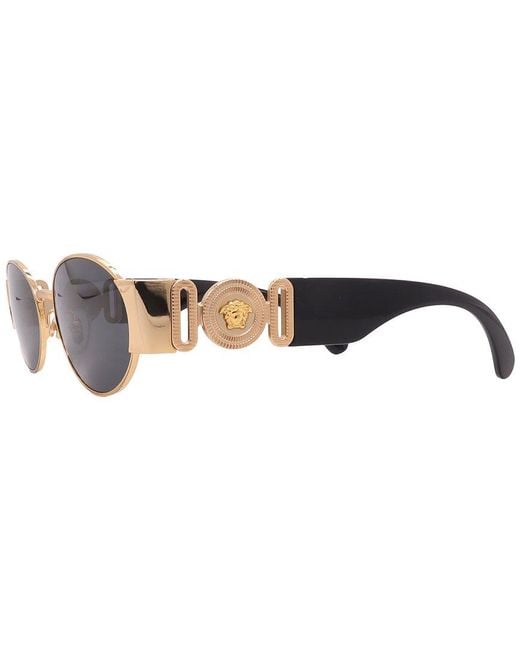 Versace Blue 56Mm Sunglasses